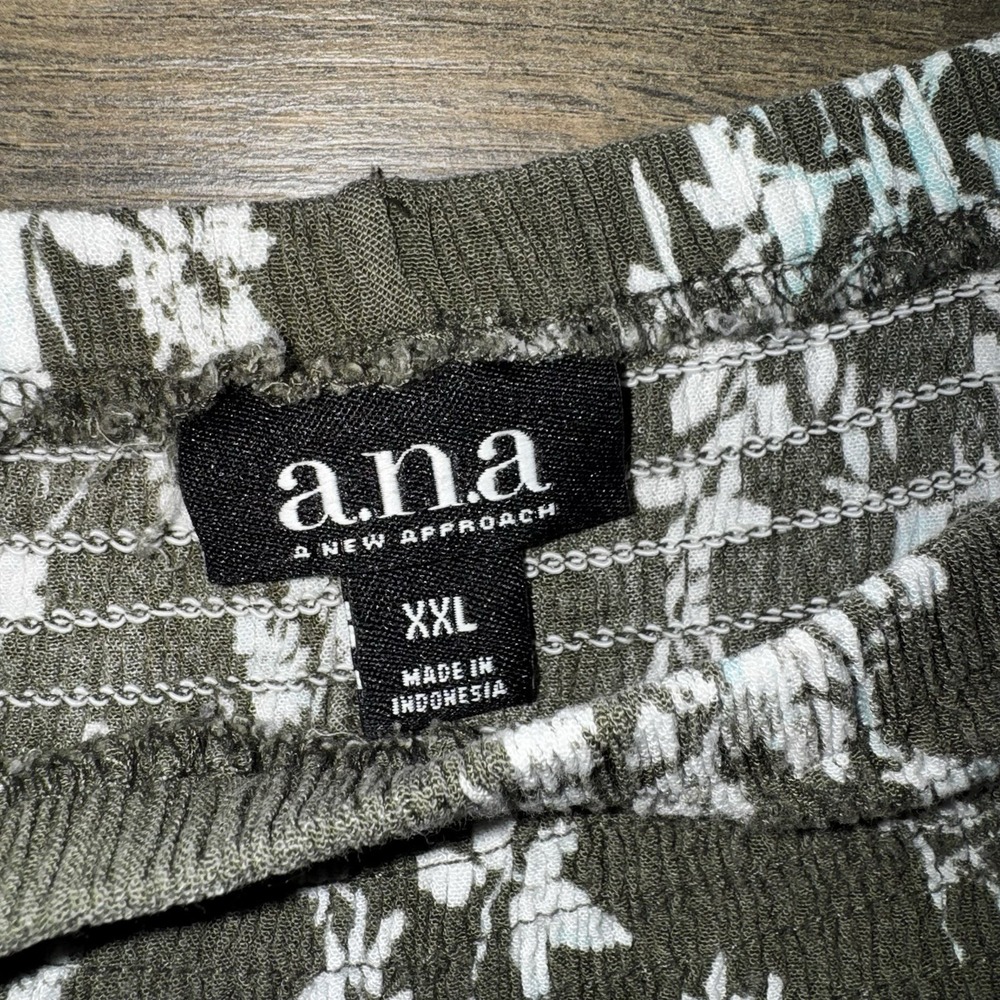 Ana Women's Sz XXL Fall Blouse Bell Sleeve Off Shoulder Stretch Peasant Boho Top - Picture 2 of 16
